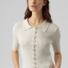 Dame Vero Moda Strik | Fernanda Strikket Top - Birch