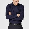 Herre Selected Homme Skjorter | Preston Skjorte - Slim Fit - Navy