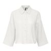 Dame Vero Moda Skjorter & Bluser | Natali Crop Shirt - Snow White