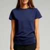 Dame TeeShoppen T-Shirts & Toppe | Basic T-Shirt - Navy