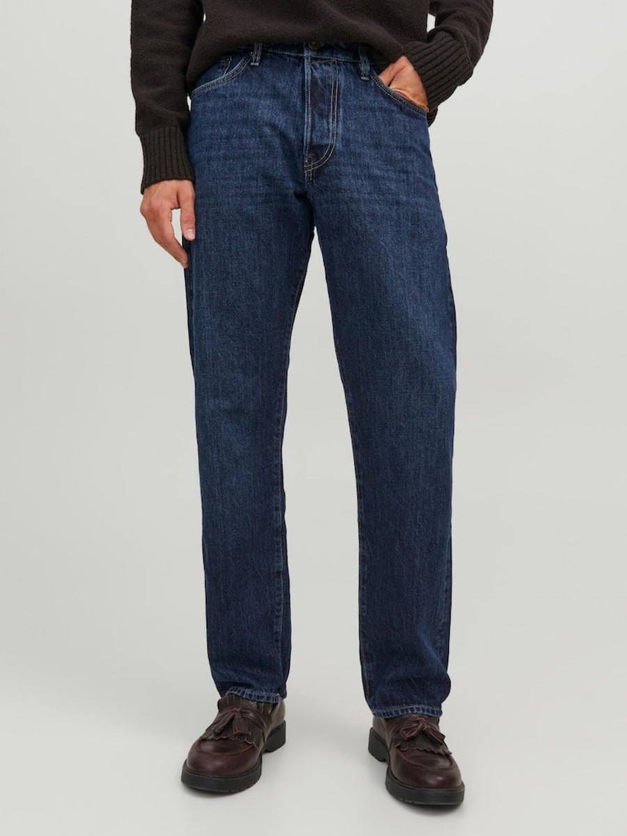 Herre Jack u0026 Jones Jeans | Chris Loose Jeans - Blue Denim