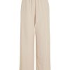 Dame VILA Bukser | Prisilla High Waist Wide Pants - Cement