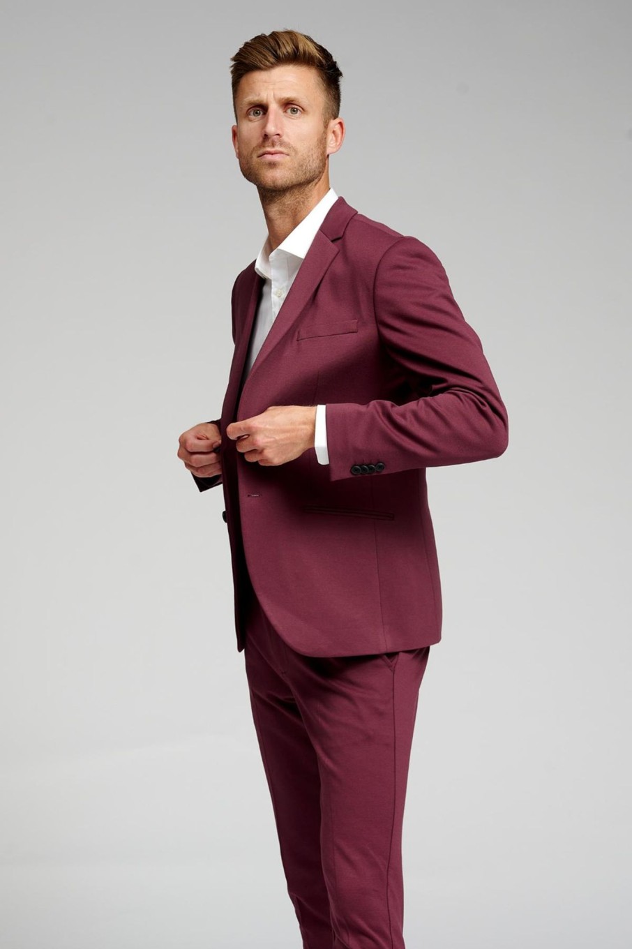 Herre TeeShoppen Blazere | Den Originale Performance Blazer - Bordeaux