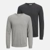 Herre TeeShoppen Strik | Basic Knit Crewneck - Pakketilbud (2 Stk.)