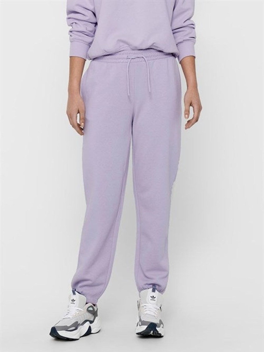 Dame ONLY Bukser | Comfy Sweatpants - Pastel Lilla