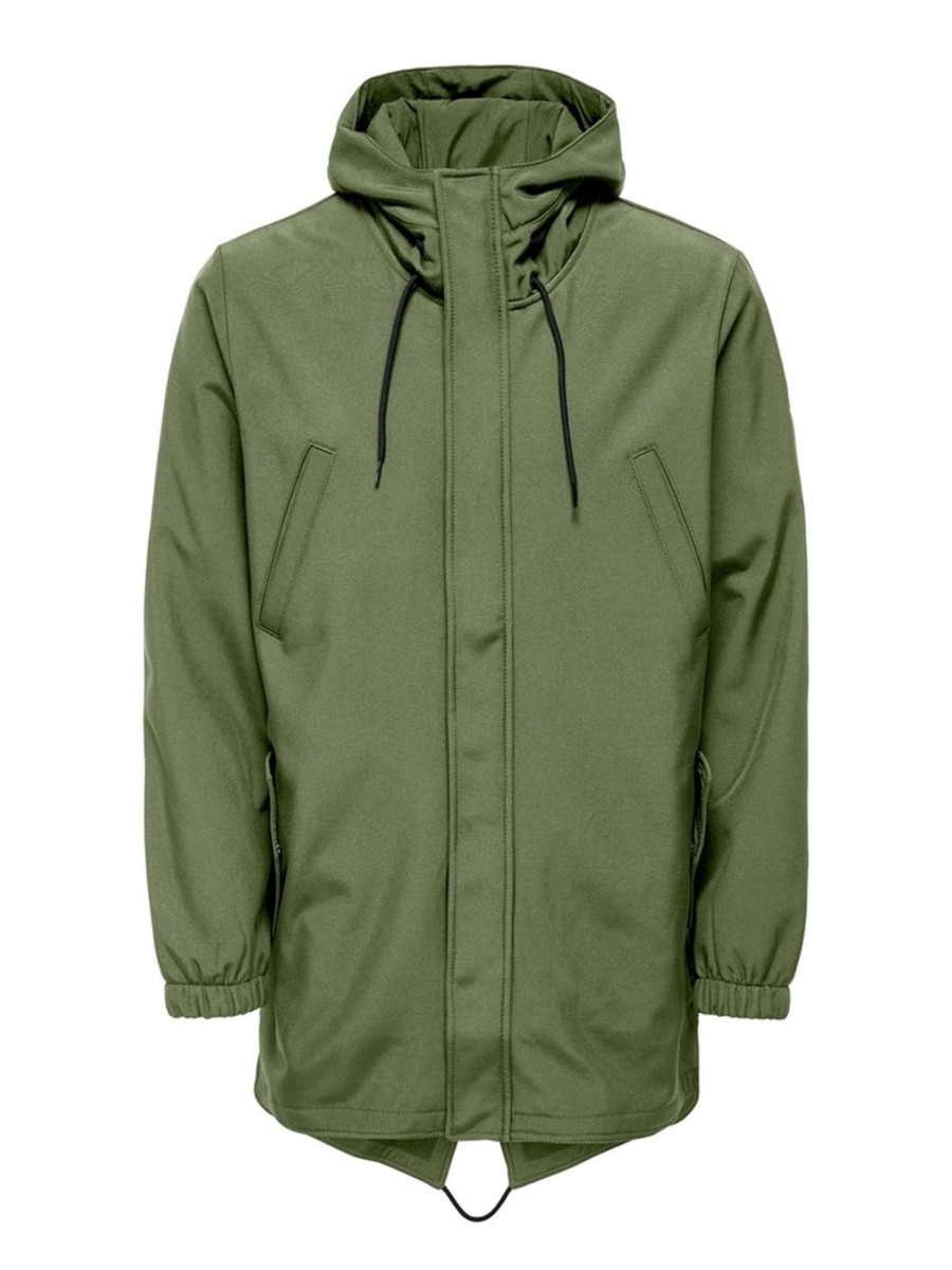 Herre Only u0026 Sons Jakker & Frakker | Hall Parka Jakke - Olive Night