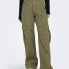 Dame ONLY Bukser | Hope High Waist Cargo Pants - Aloe