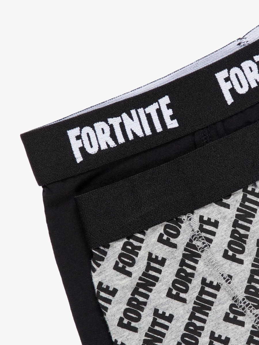 Born Name It Undertoj | Fortnite Tights 2 Pak - Black/Grey Melange