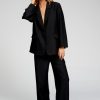 Dame TeeShoppen Suits | Oversized Blazer Med Klassiske Habitbukser - Pakketilbud (Sort)