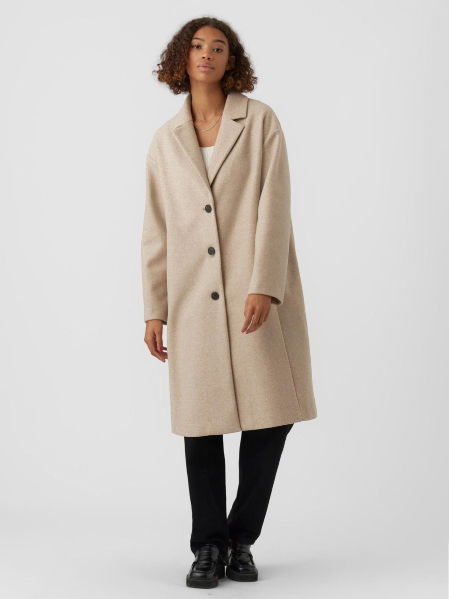 Dame Vero Moda Jakker & Frakker | Fortune Lyon Coat - Tigers Eye