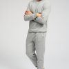 Herre TeeShoppen Trojer | Basic Sweatsaet M. Crewneck (Lys Gra Melange) - Pakketilbud