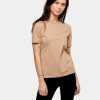 Dame TeeShoppen T-Shirts & Toppe | Boyfriend Tee - Sand