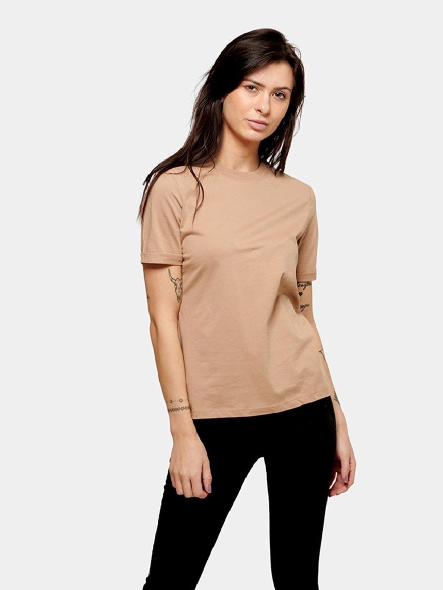 Dame TeeShoppen T-Shirts & Toppe | Boyfriend Tee - Sand