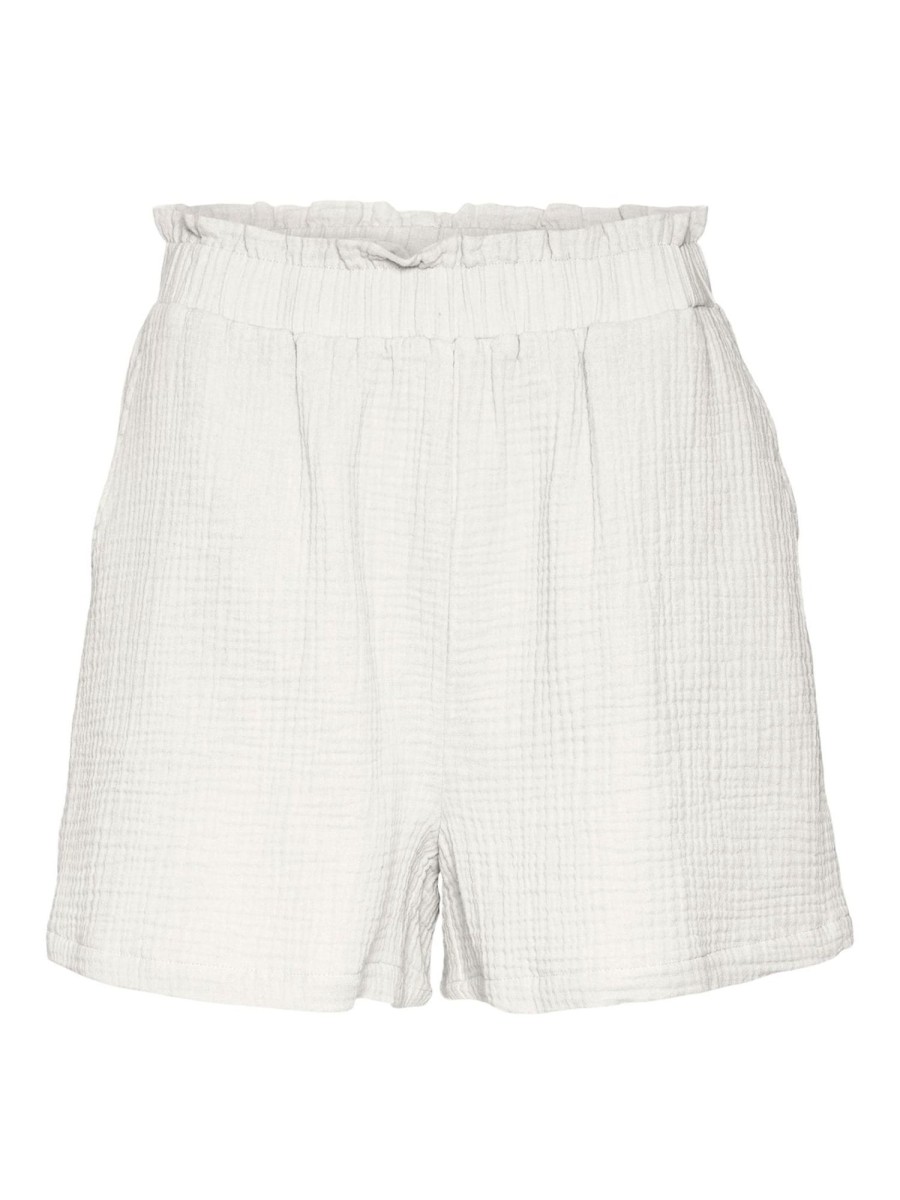 Dame Vero Moda Shorts | Natali High Waist Shorts - Snow White