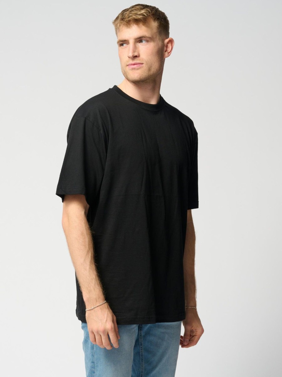 Herre TeeShoppen T-Shirts | Oversized T-Shirt - Sort