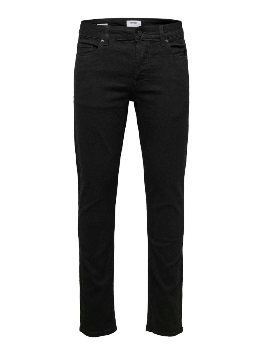 Herre Only u0026 Sons Jeans | Loom Stretch Jeans - Sort