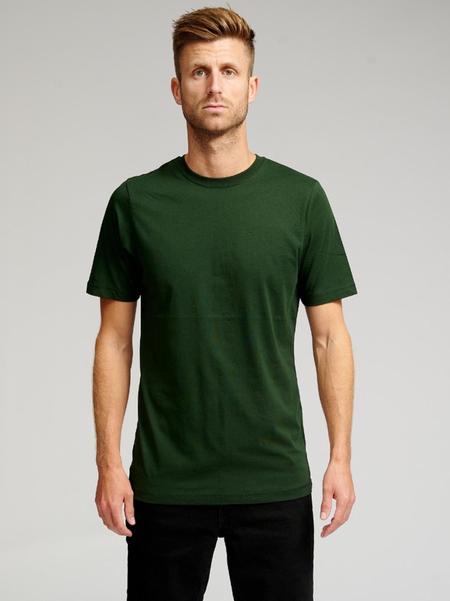 Herre TeeShoppen T-Shirts | Basic T-Shirt - Morkegron