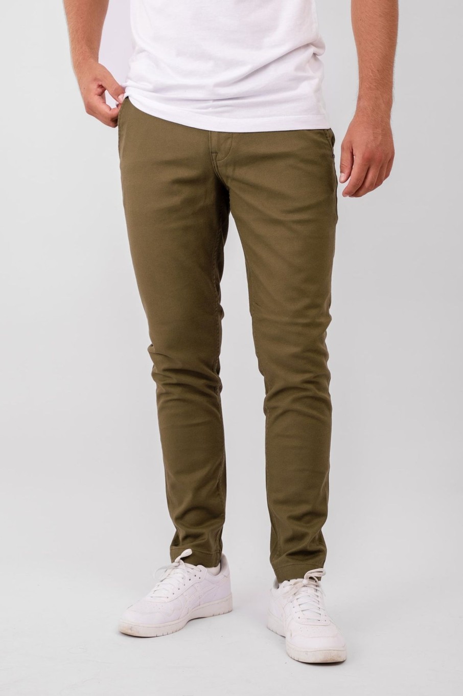 Herre TeeShoppen Performance Pants | De Originale Performance Structure Pants - Oliven