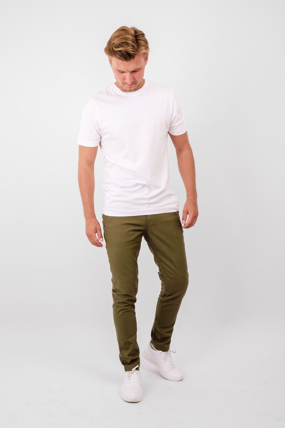 Herre TeeShoppen Performance Pants | De Originale Performance Structure Pants - Oliven