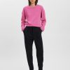 Dame Vero Moda Trojer | Chicago Rib Sweat Troje - Pink