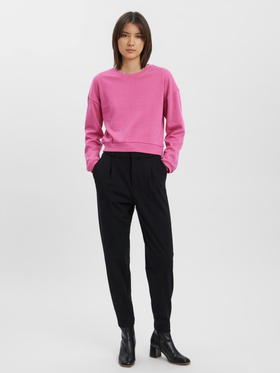 Dame Vero Moda Trojer | Chicago Rib Sweat Troje - Pink