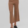 Dame VILA Bukser | Kasley Flared Pants - Toasted Coconut