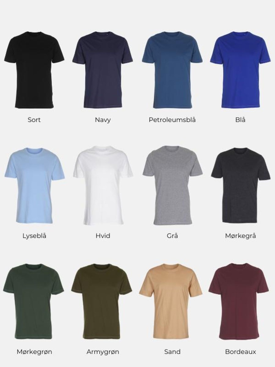 Herre TeeShoppen T-Shirts | Okologisk Basic T-Shirts - Pakketilbud (5 Stk.)