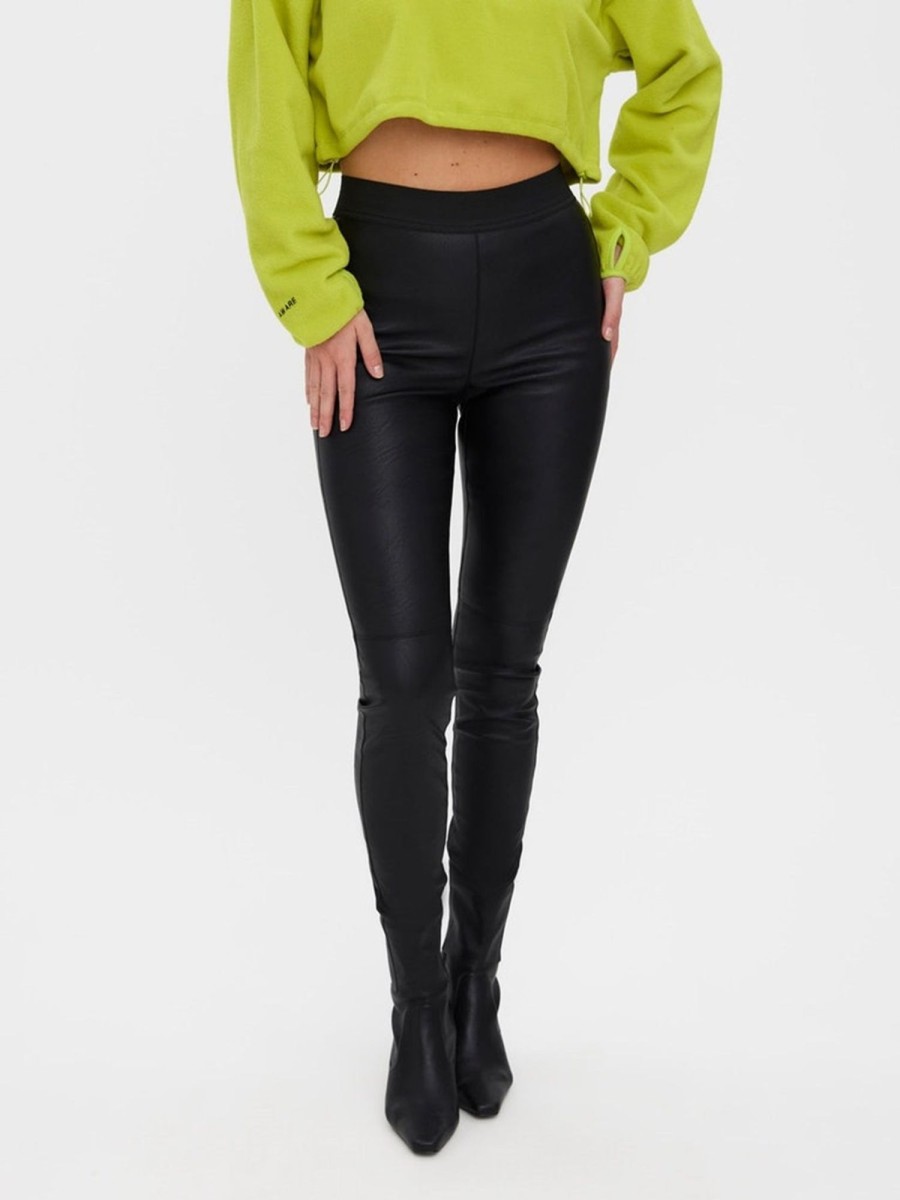 Dame Vero Moda Bukser | Storm Cut Leggings - Sort