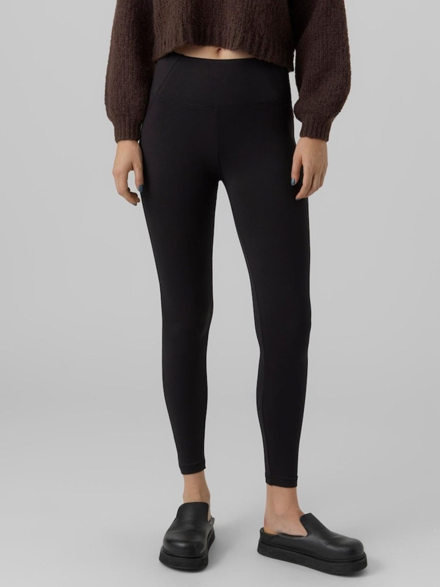 Dame Vero Moda Bukser | Ina Hojtaljet Leggings - Sort