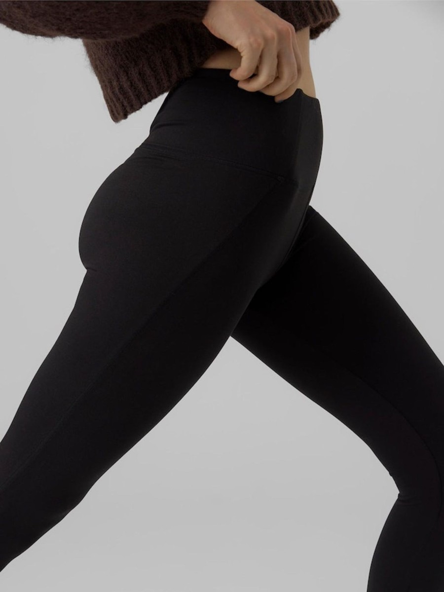 Dame Vero Moda Bukser | Ina Hojtaljet Leggings - Sort