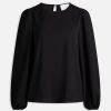 Dame Sisters Point Skjorter & Bluser | Vella Long Sleeve Bluse - Sort