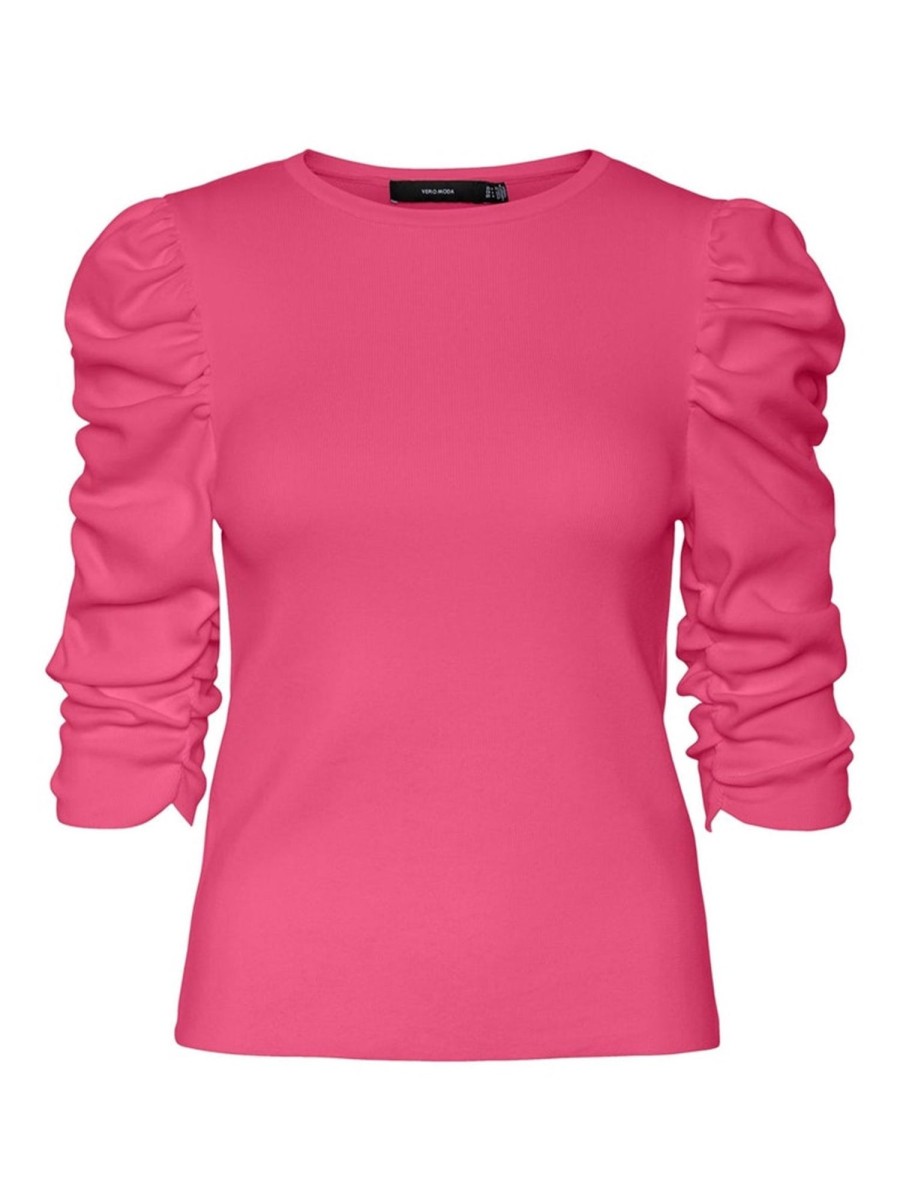 Dame Vero Moda Skjorter & Bluser | Callie Bluse - Hot Pink