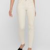 Dame ONLY Jeans | Blush Mid Jeans - Ecru