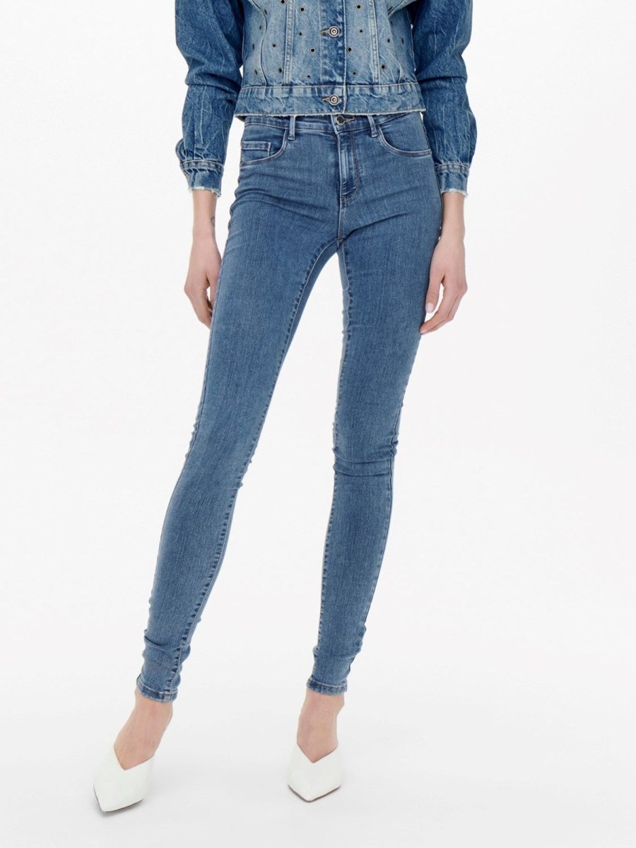 Dame ONLY Jeans | Rain Skinny Fit Jeans - Denim Blue