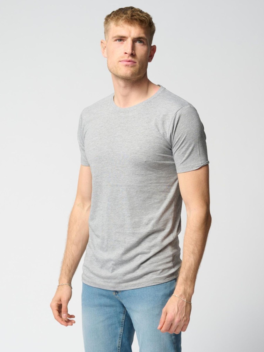 Herre TeeShoppen T-Shirts | Muscle T-Shirt - Lysegra