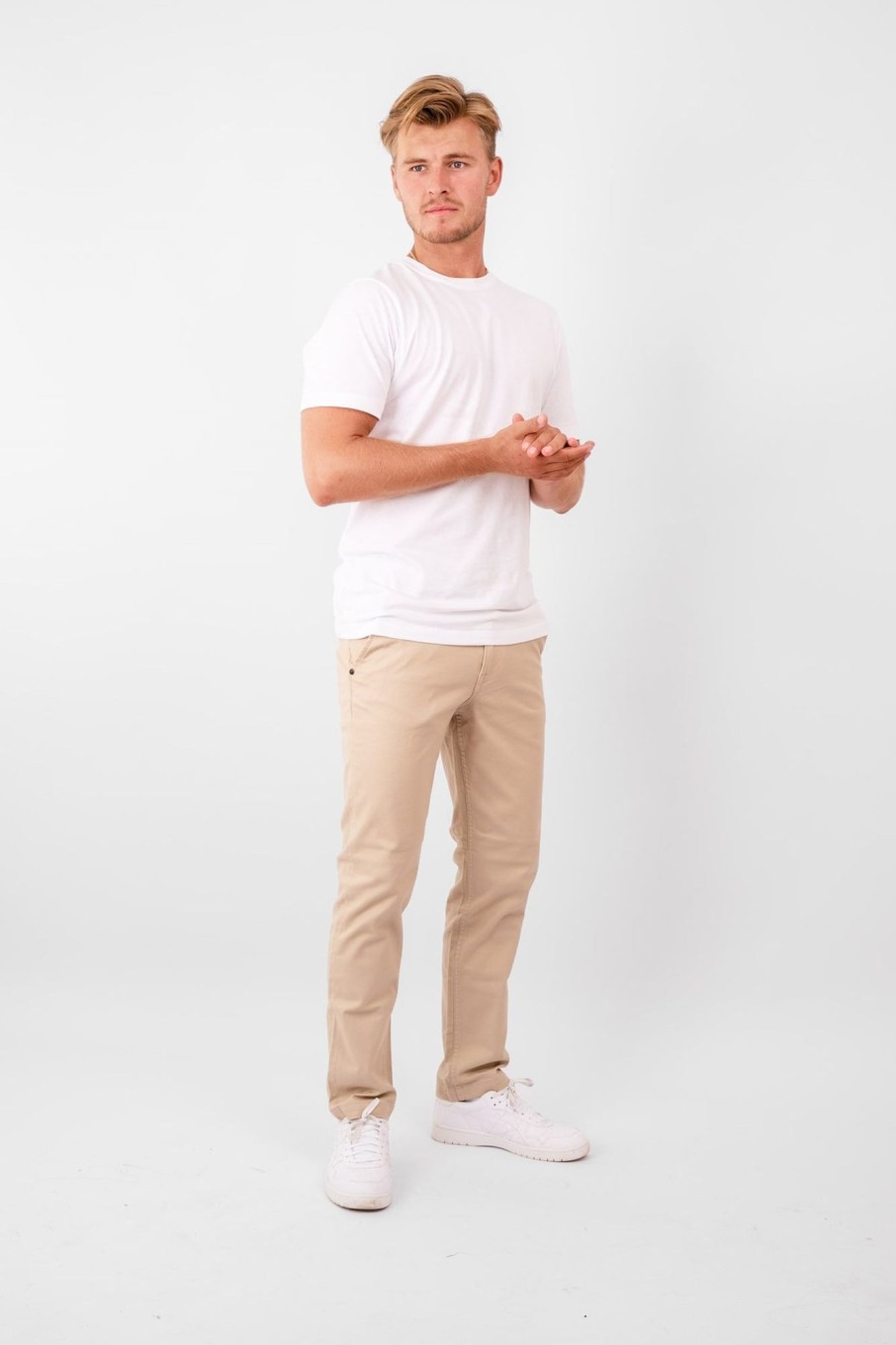 Herre TeeShoppen Performance Pants | De Originale Performance Structure Pants (Regular) - Beige