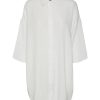 Dame Vero Moda Skjorter & Bluser | Natali Oversized Skjorte - Snow White