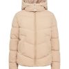 Dame PIECES Jakker & Frakker | Jamilla Kort Puffer Jakke - Silver Mink