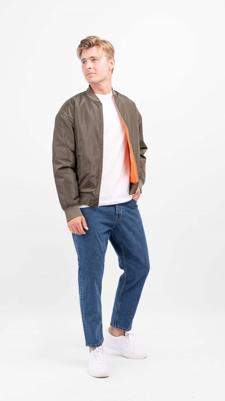 Herre Jack u0026 Jones Jakker & Frakker | Clay Bomber Jacket - Forest Night