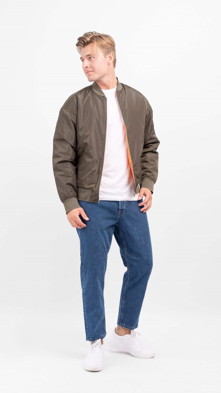 Herre Jack u0026 Jones Jakker & Frakker | Clay Bomber Jacket - Forest Night