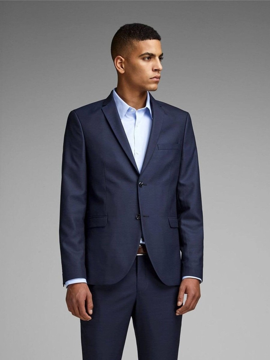 Herre Jack u0026 Jones Blazere | Klassisk Blazer Slimfit - Navy