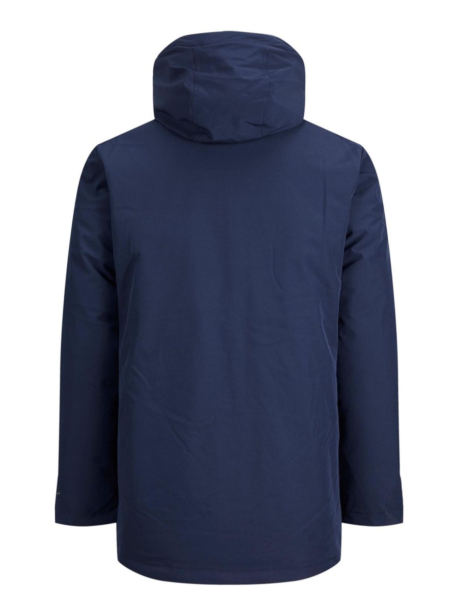 Herre Jack u0026 Jones Jakker & Frakker | Tiko Parka Jakke - Navy Blazer