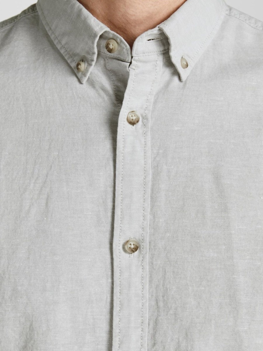 Herre Jack u0026 Jones Skjorter | Jj Summer Shirt - Crockery