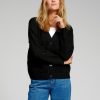 Dame TeeShoppen Strik | Strikket Cardigan - Sort