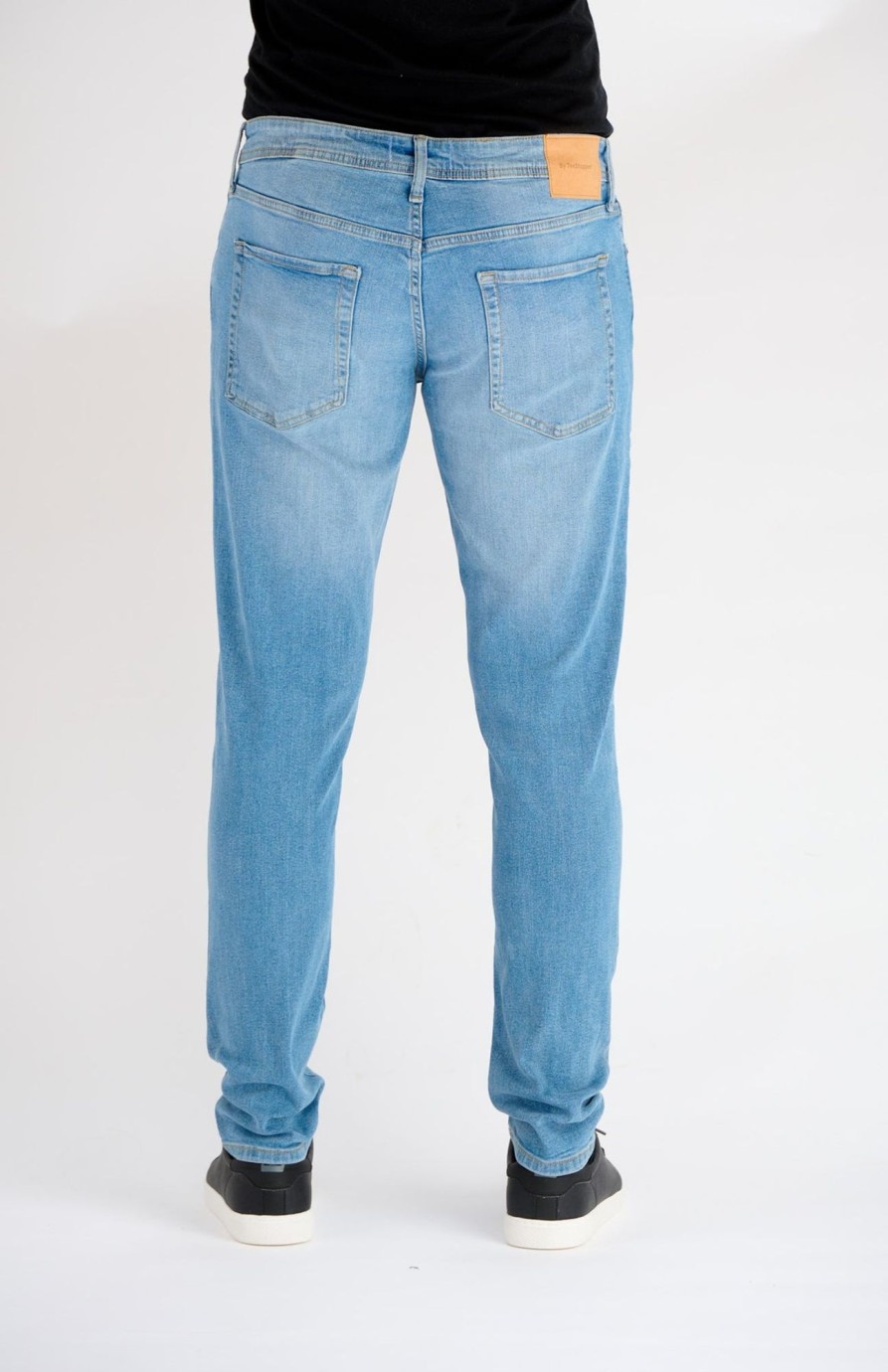 Herre TeeShoppen Jeans | De Originale Performance Jeans (Slim) - Light Blue Denim