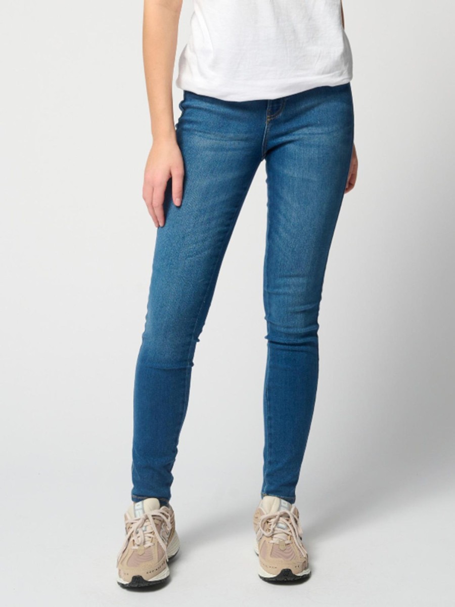 Dame TeeShoppen Jeans | De Originale Performance Skinny Jeans - Medium Blue Denim