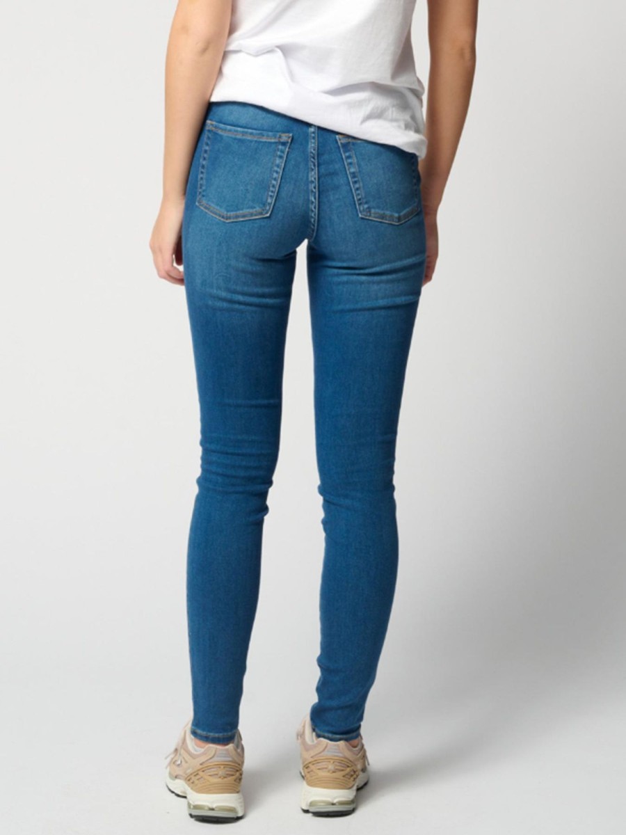 Dame TeeShoppen Jeans | De Originale Performance Skinny Jeans - Medium Blue Denim