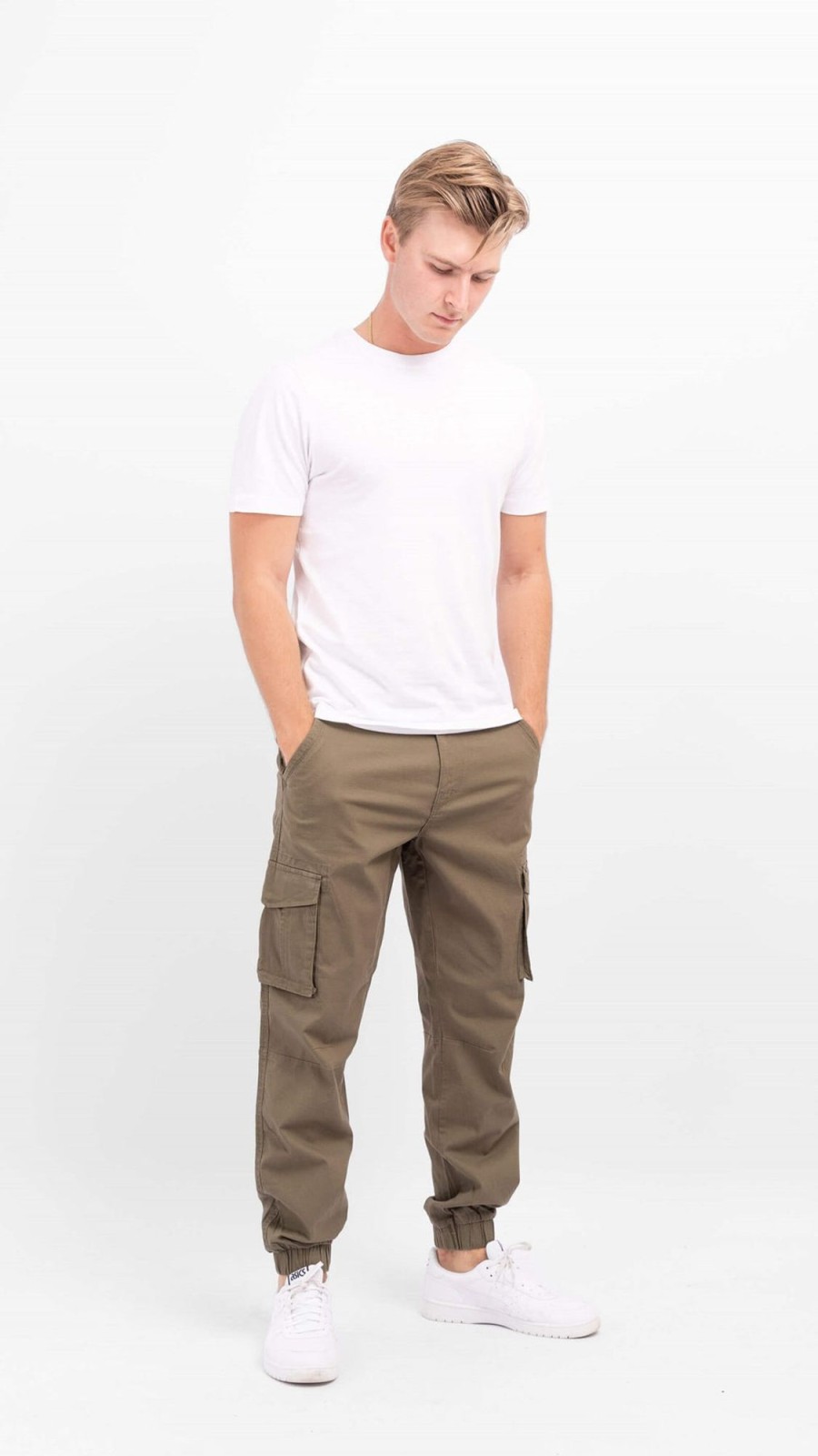 Herre Only u0026 Sons Bukser | Mike Cargo Pants - Oliven