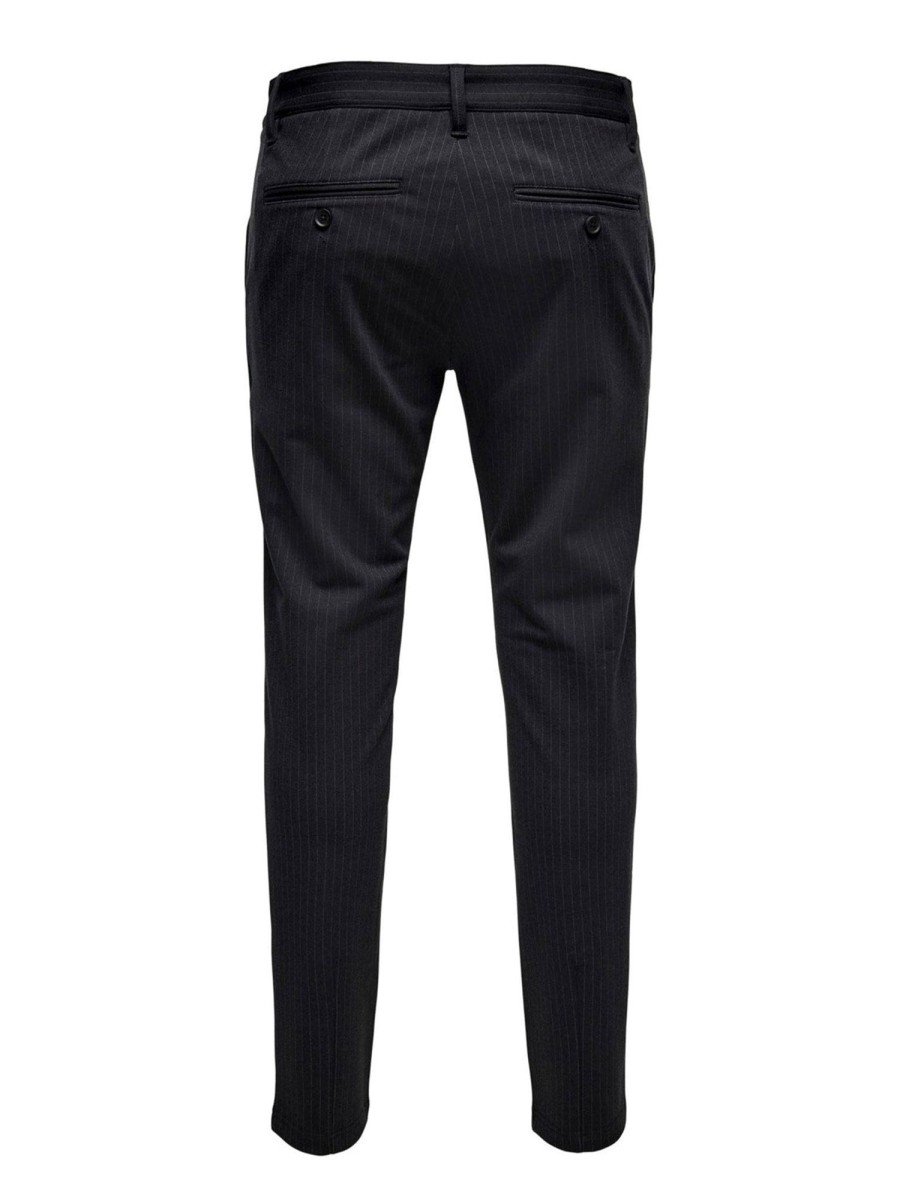 Herre Only u0026 Sons Bukser | Mark Pants - Stribet Sort