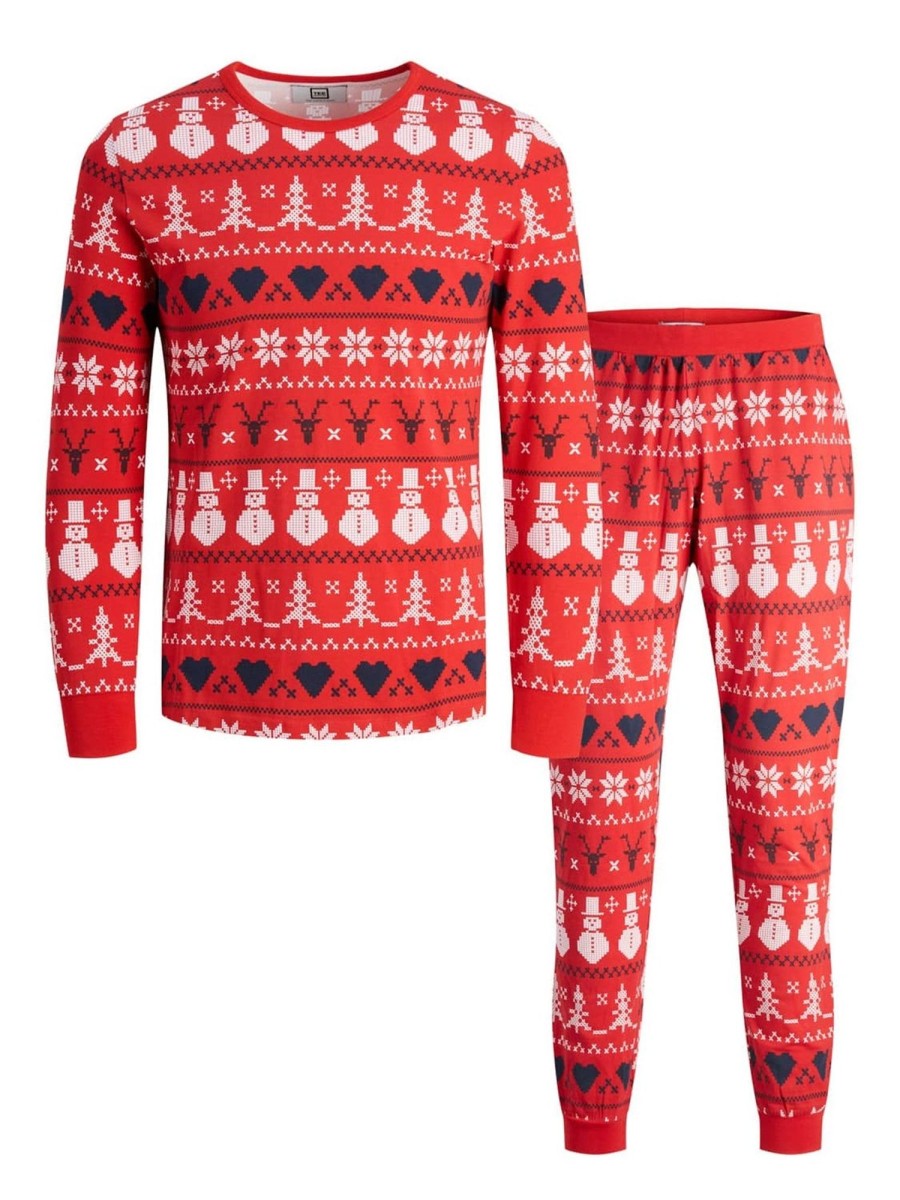 Born TeeShoppen Undertoj | Snowflake Junior Pyjamas - Rod